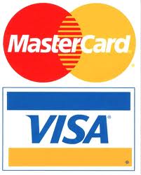 We accept MasterCard and VISA.