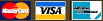 We accept MasterCard, VISA, and American Express.